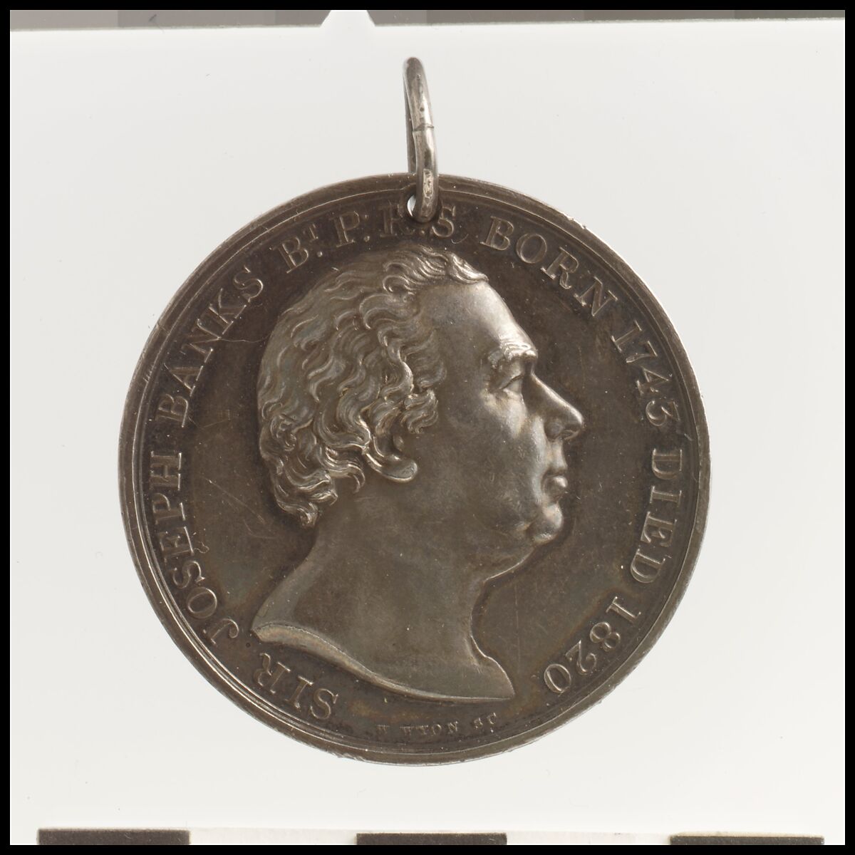 Sir Joseph Banks (1743–1820), Medalist: William Wyon (British, Birmingham 1795–1851 Brighton), Silver, British 