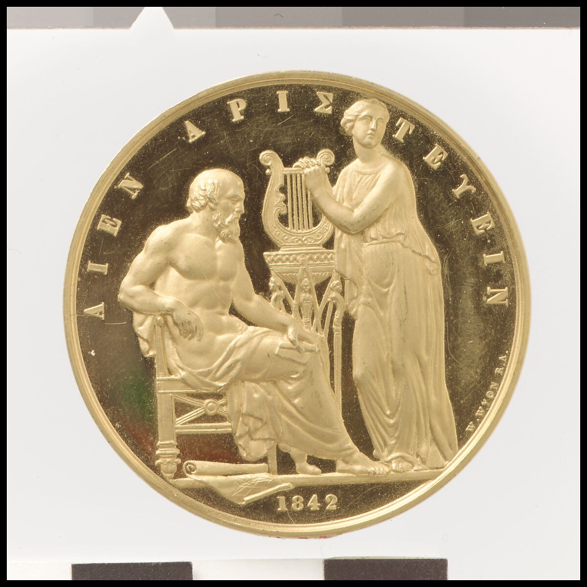 Wrangham Medal for Cambridge University, Medalist: William Wyon (British, Birmingham 1795–1851 Brighton), Gold, British 