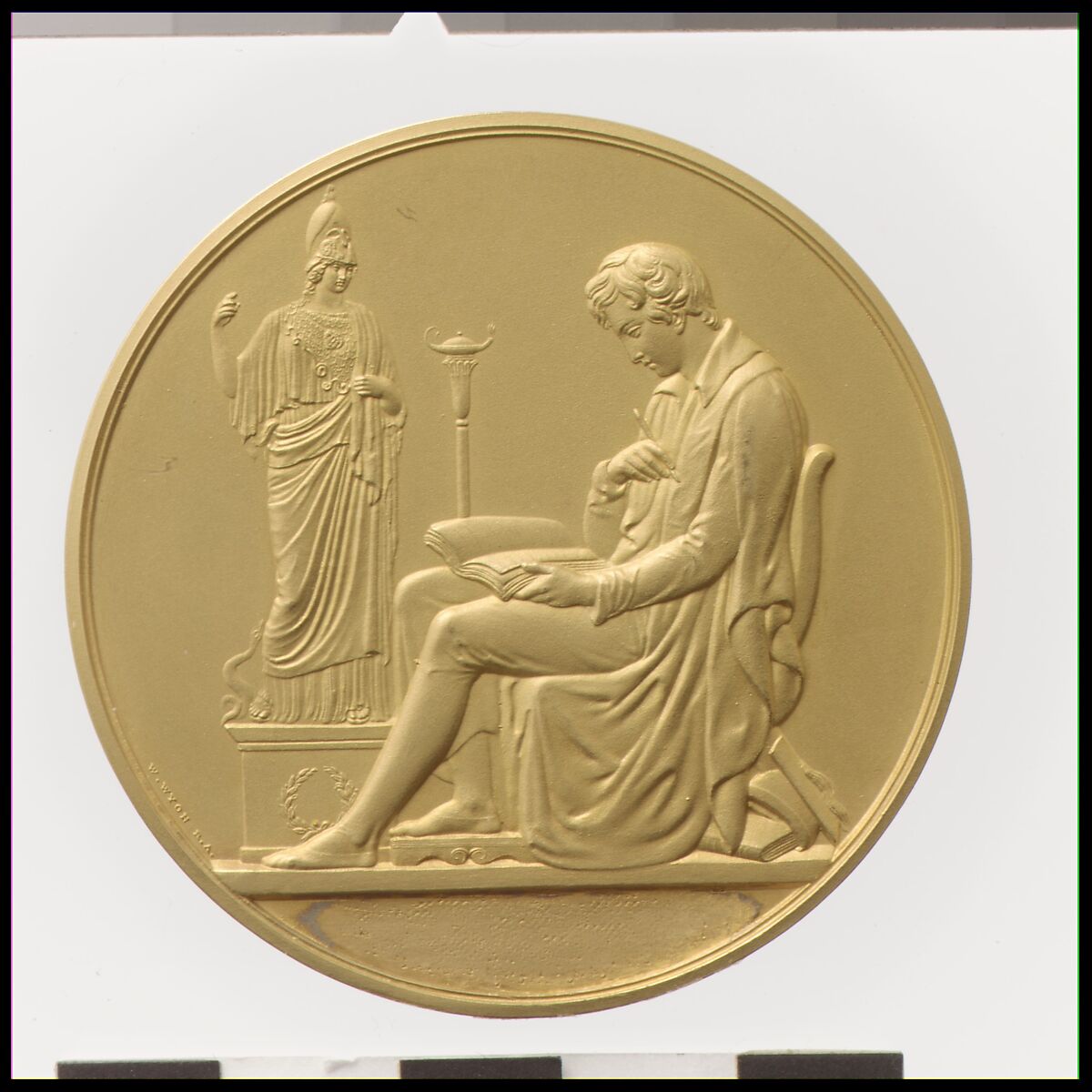 Queen Victoria (1819–1901), with poet on reverse, Medalist: William Wyon (British, Birmingham 1795–1851 Brighton), Gold, British