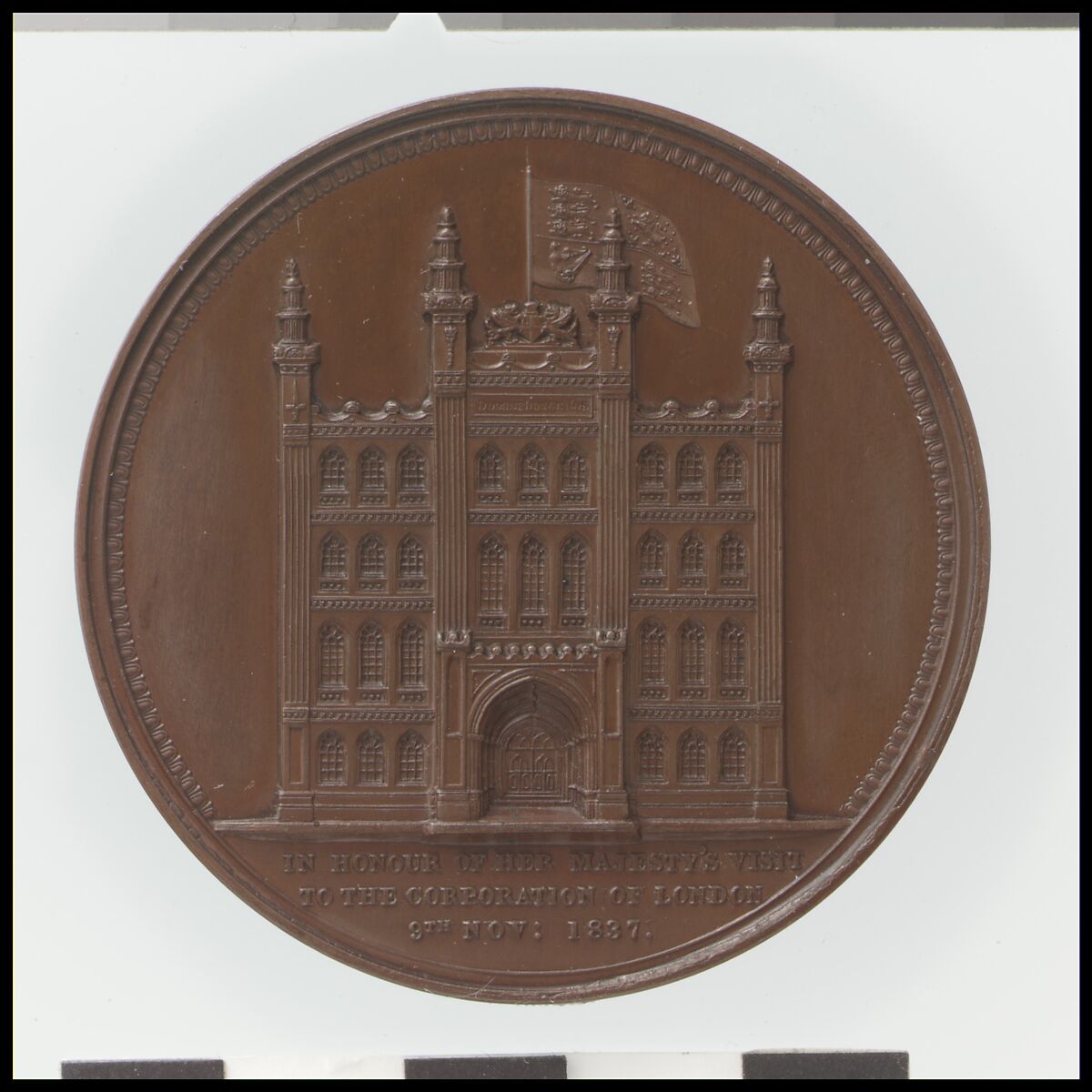 Victoria's Visit to the Corporation of London, Medalist: William Wyon (British, Birmingham 1795–1851 Brighton), Bronze, British