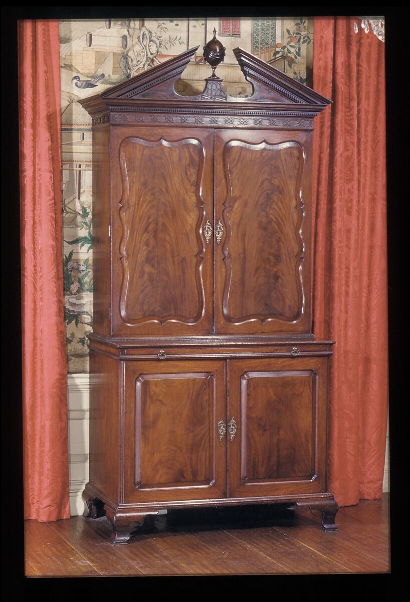 Clothes Press, Attributed to Thomas Affleck (1740–1795), Mahogany, yellow pine, eastern white cedar, tulip poplar, American 