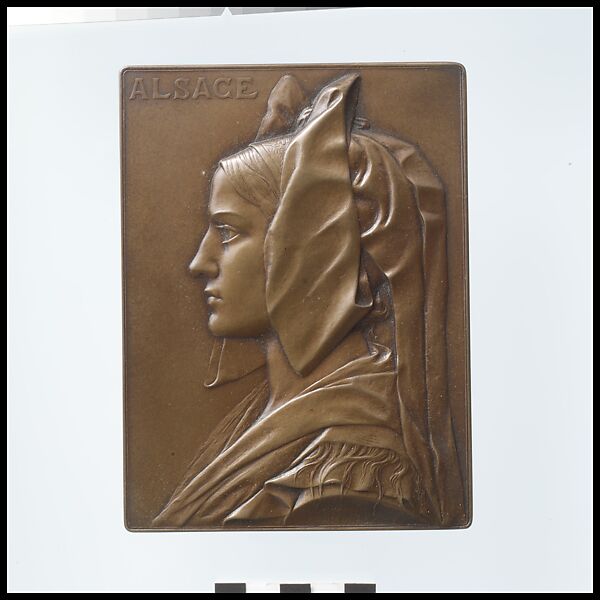 Alsace, Medalist: Georges-Henri Prud&#39;homme (French, Cap Breton, Landes 1873–1947 Paris), Bronze, French 