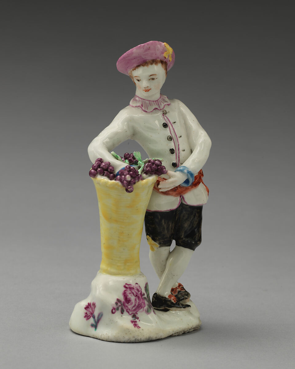 Vintner (one of a pair), Chelsea Porcelain Manufactory (British, 1744–1784), Soft-paste porcelain, British, Chelsea 