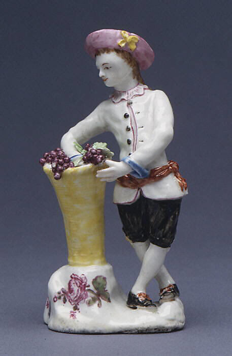 Vintner (one of a pair), Chelsea Porcelain Manufactory (British, 1744–1784), Soft-paste porcelain, British, Chelsea