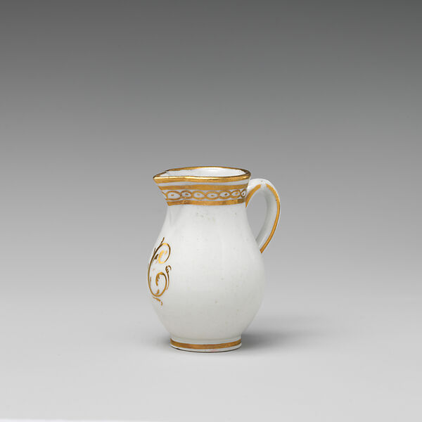 Cream pitcher (part of a service), Worcester factory (British, 1751–2008), Soft-paste porcelain, British, Worcester 