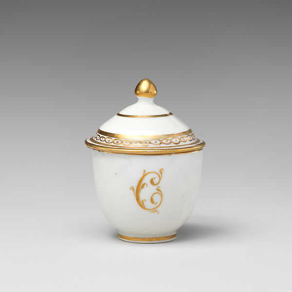 Sugar bowl with cover (part of a service), Worcester factory (British, 1751–2008), Soft-paste porcelain, British, Worcester 