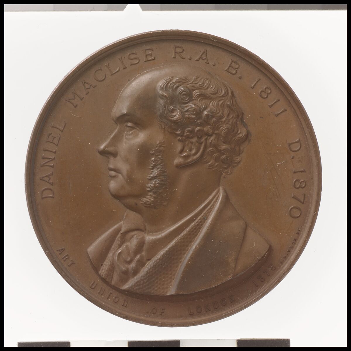 Daniel Maclise, Alfred Benjamin Wyon (British, London 1837–1884), Bronze, British 