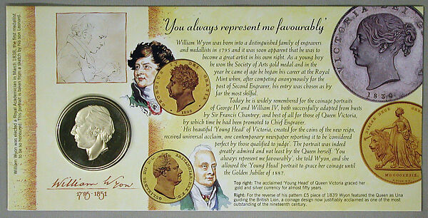 William Wyon, Medalist: Philip Nathan (British), Nickel-brass alloy, British