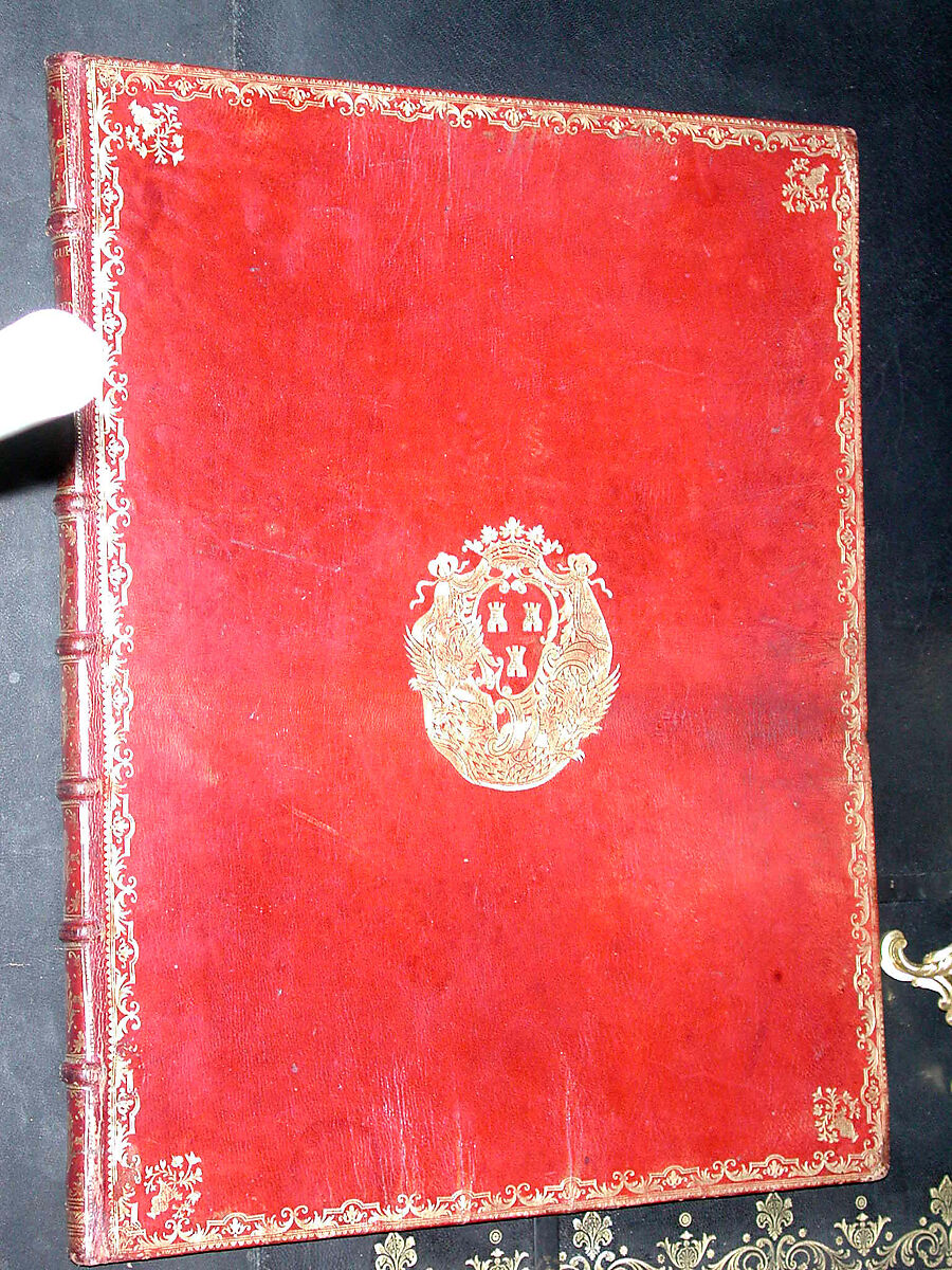Aedes Barberinae, Cornelis Bloemaert (Dutch, Utrecht 1603–?1684 Rome), Paper, ink; red Morocco binding, gold tooled, French 