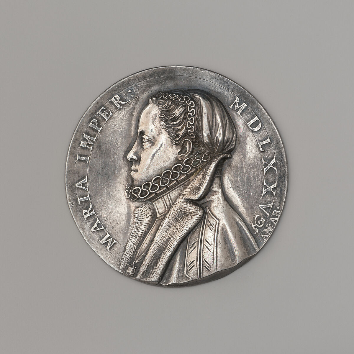 Empress Maria (1520–1603), Antonio Abondio  Italian, Silver, Italian