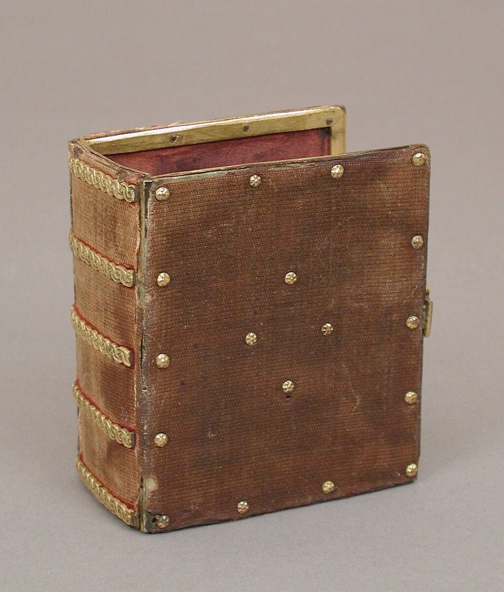 Frame in the form of a book, Gilt bronze, velvet, French, probably Paris