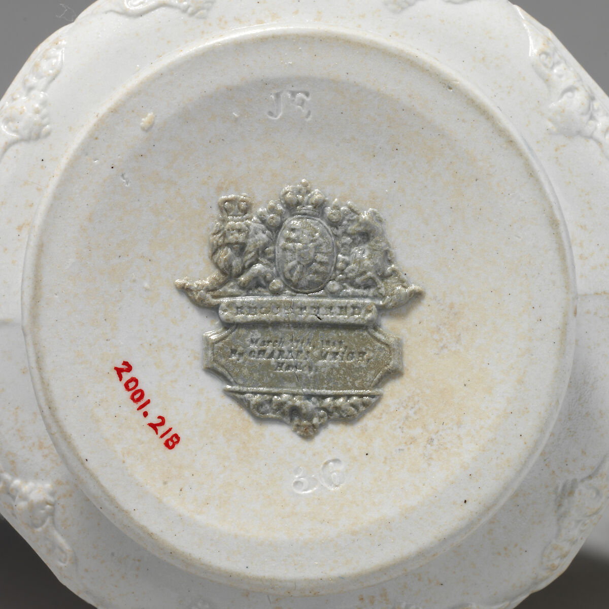 Milk jug, Charles Meigh (British, active 1835–61), Lead-glazed stoneware, British, Hanley, Staffordshire