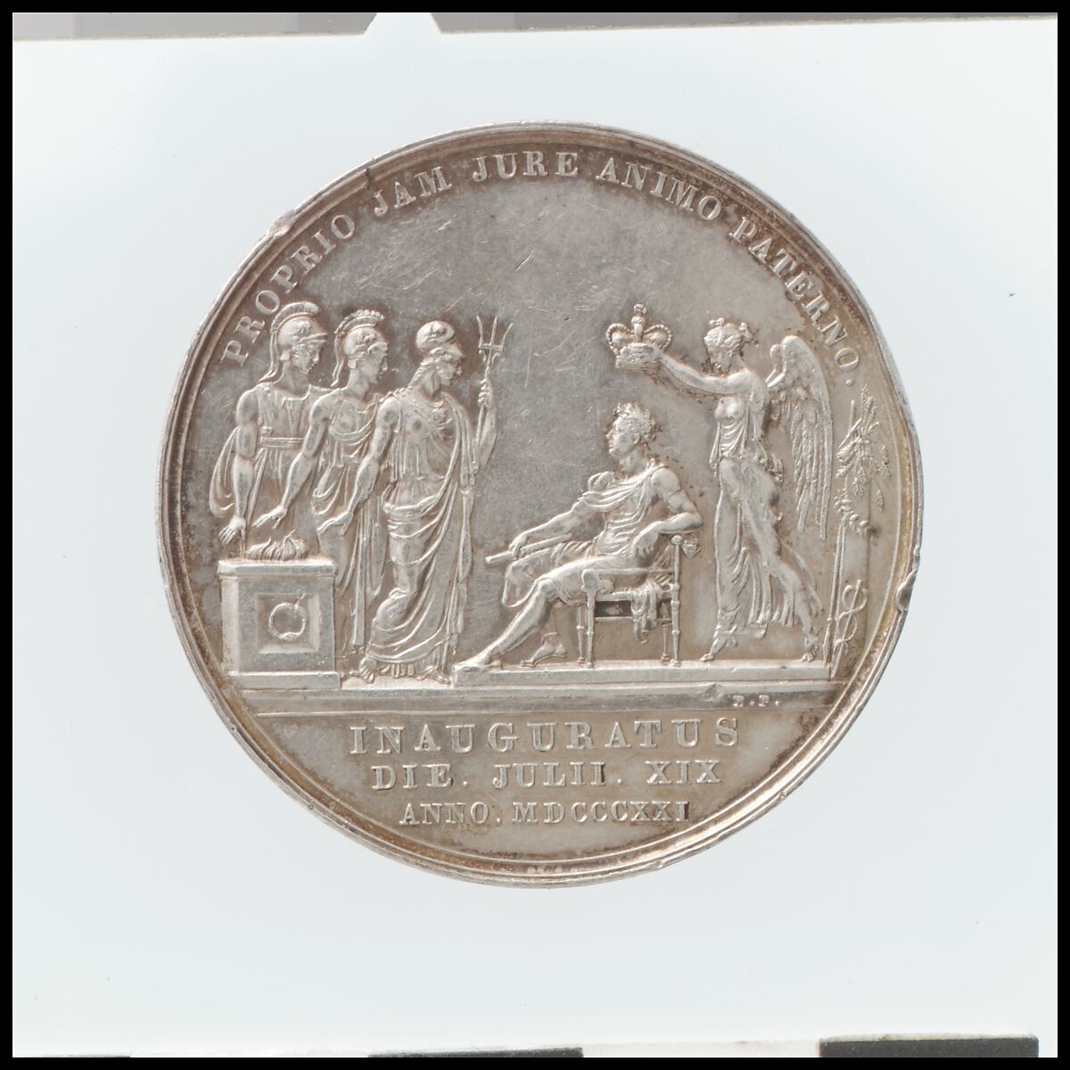 Coronation of George IV, Benedetto Pistrucci (Italian, 1783–1855, active England), Silver, British