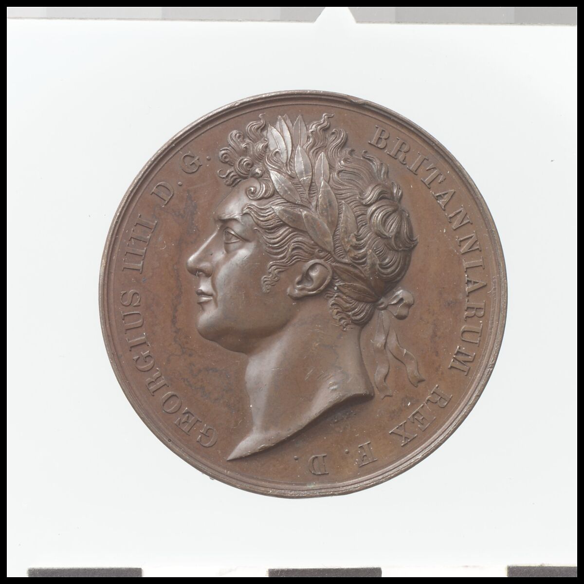 Coronation of George IV, Benedetto Pistrucci (Italian, 1783–1855, active England), Bronze, British 