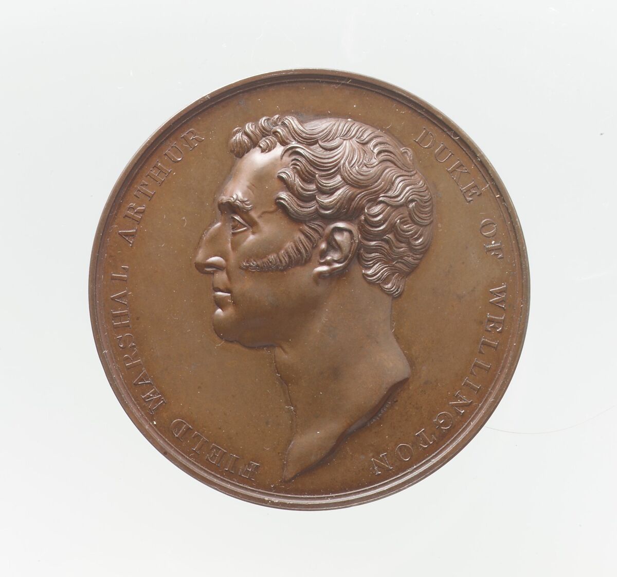 Duke of Wellington, Benedetto Pistrucci (Italian, 1783–1855, active England), Bronze, British, London 