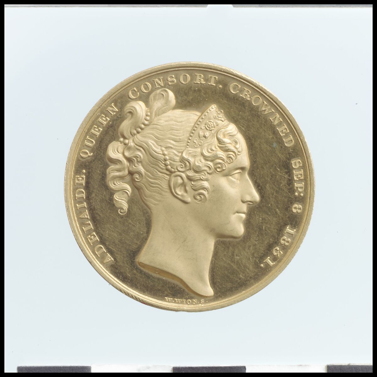 Coronation of William IV, William Wyon (British, Birmingham 1795–1851 Brighton), Gold, British