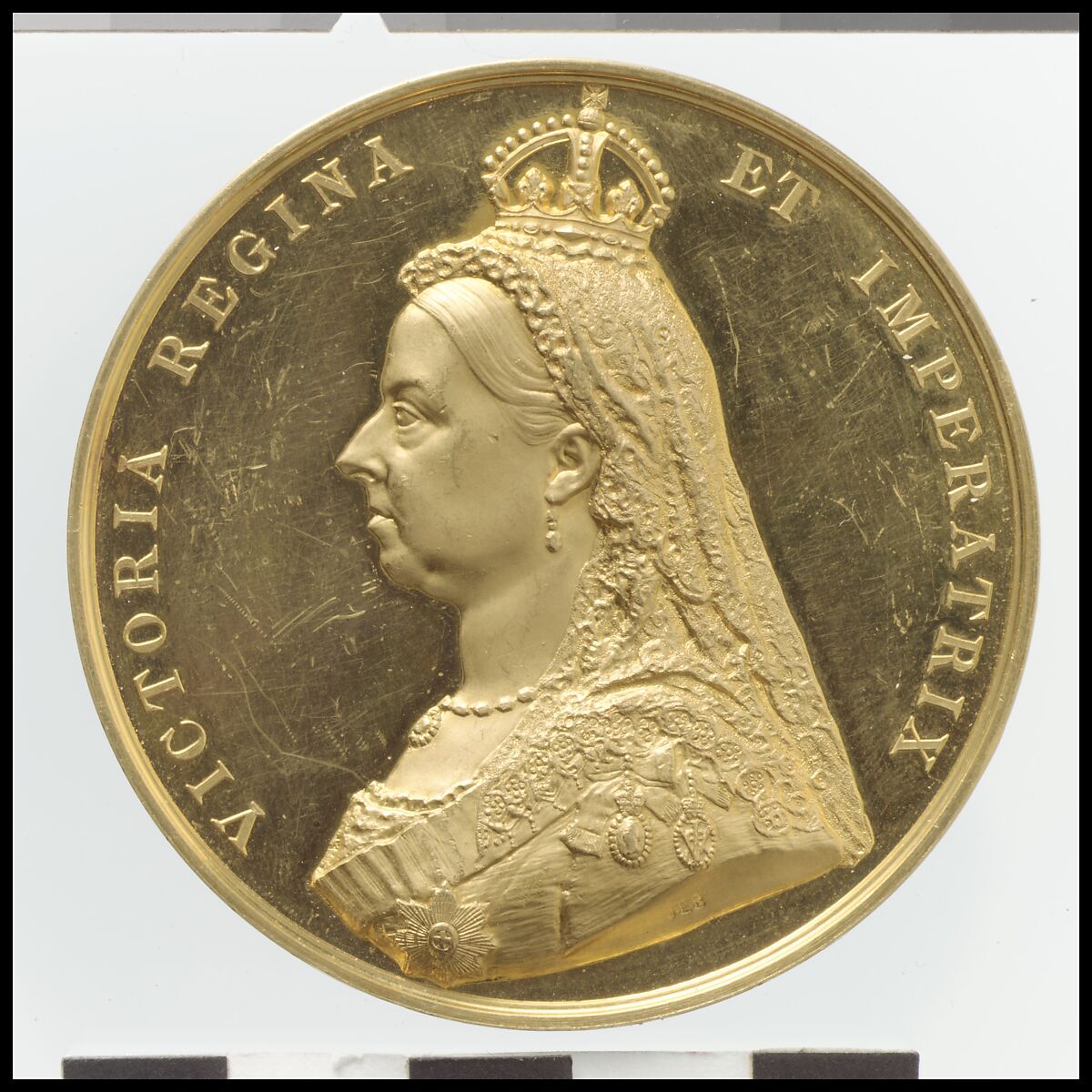 Queen Victoria, Medalist: Leonard Charles Wyon (British, London 1826–1891 London), Gold, British 
