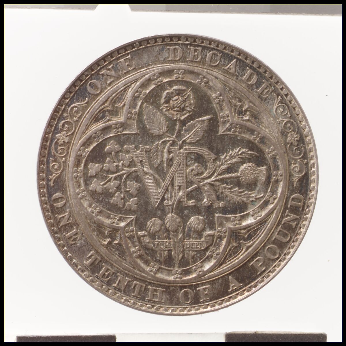 Queen Victoria proof florin, Medalist: William Wyon (British, Birmingham 1795–1851 Brighton), Silver, British