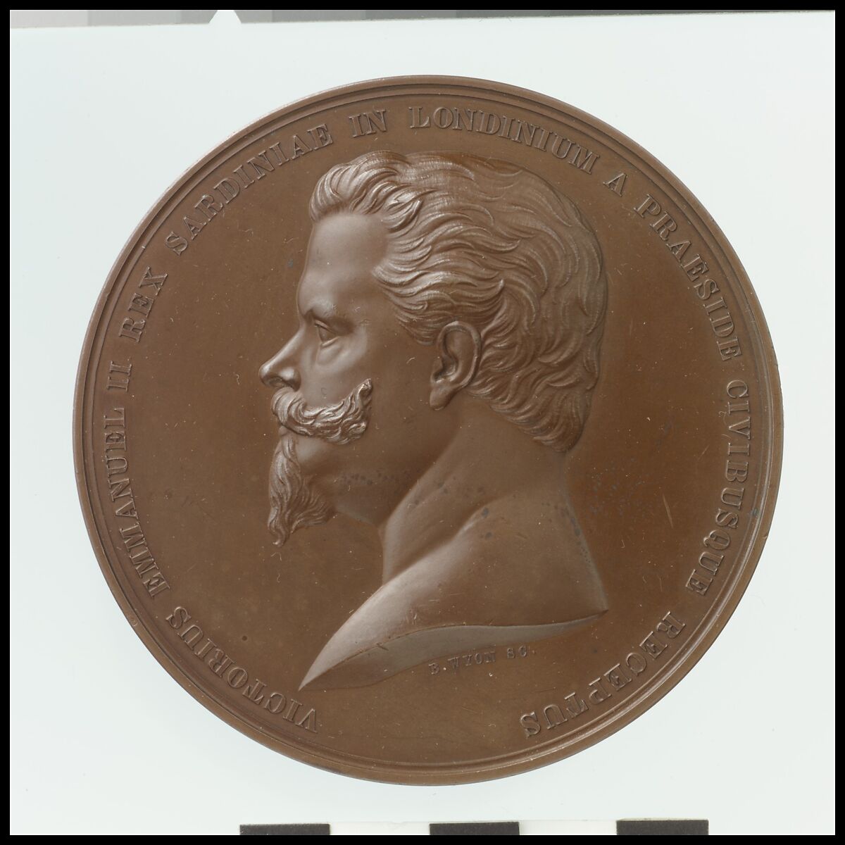 Victor Emanuel's Visit to the Corporation of London, Benjamin Wyon (British, London 1802–1858 London), Bronze, British 