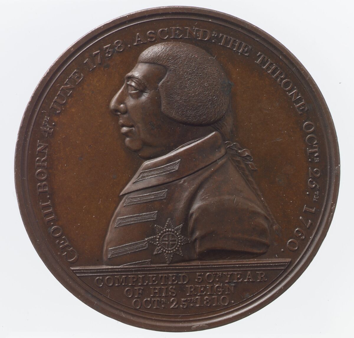 Golden Jubilee of George III, N. Hyde, Bronze, British 