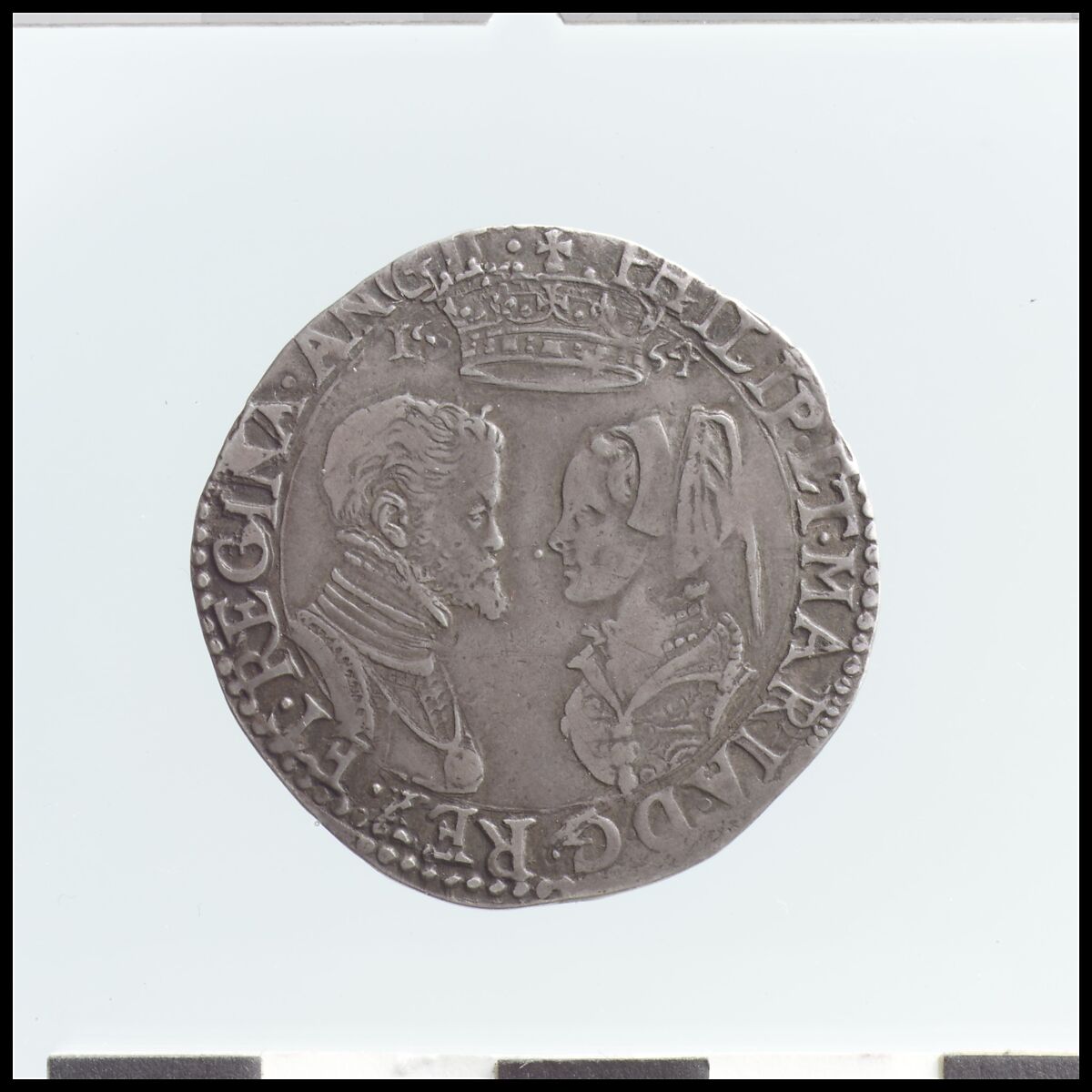 Shilling of Philip and Mary, Silver, British
