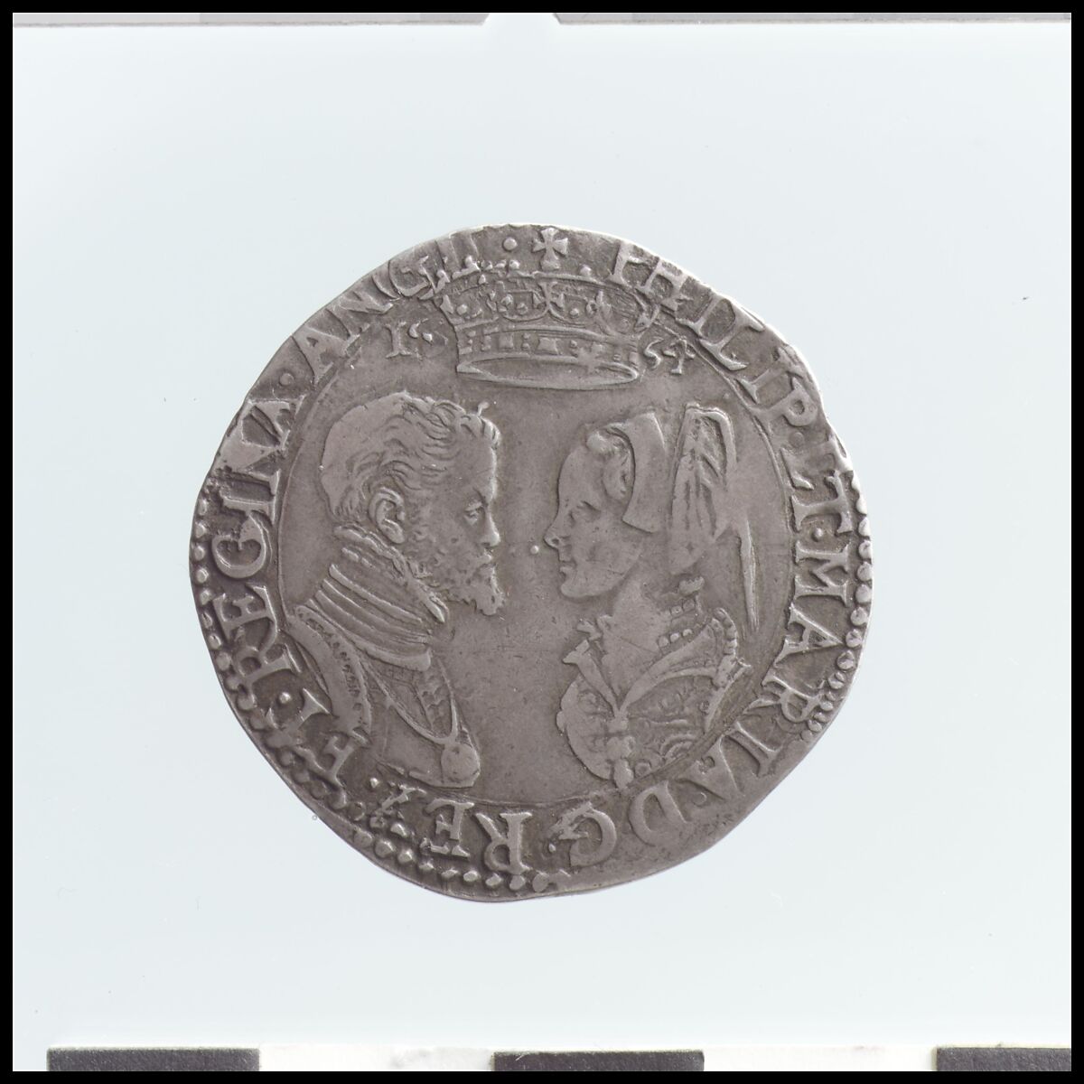 Shilling of Philip and Mary, Silver, British 