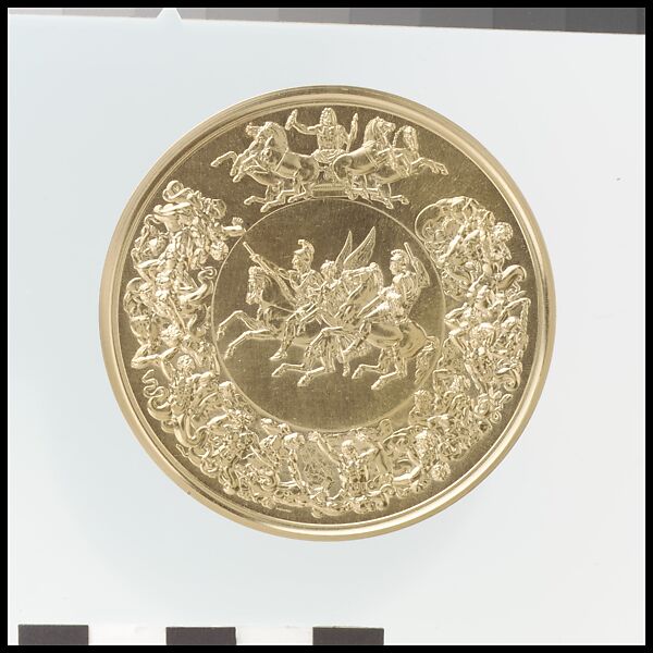 The Waterloo Medal, After a model by Benedetto Pistrucci (Italian, 1783–1855, active England), Gold, British