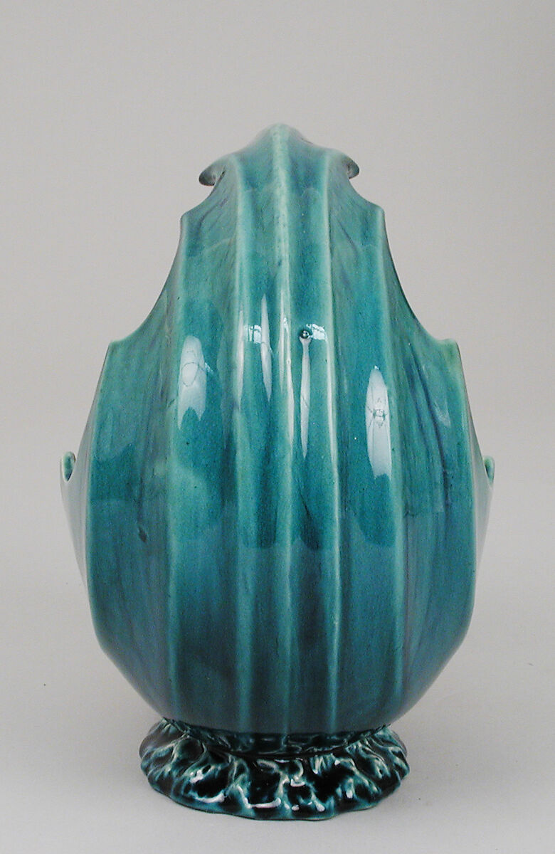 Wave bowl, Attributed to Christopher Dresser (British, Glasgow, Scotland 1834–1904 Mulhouse), Glazed earthenware, British, Linthorpe, Yorkshire