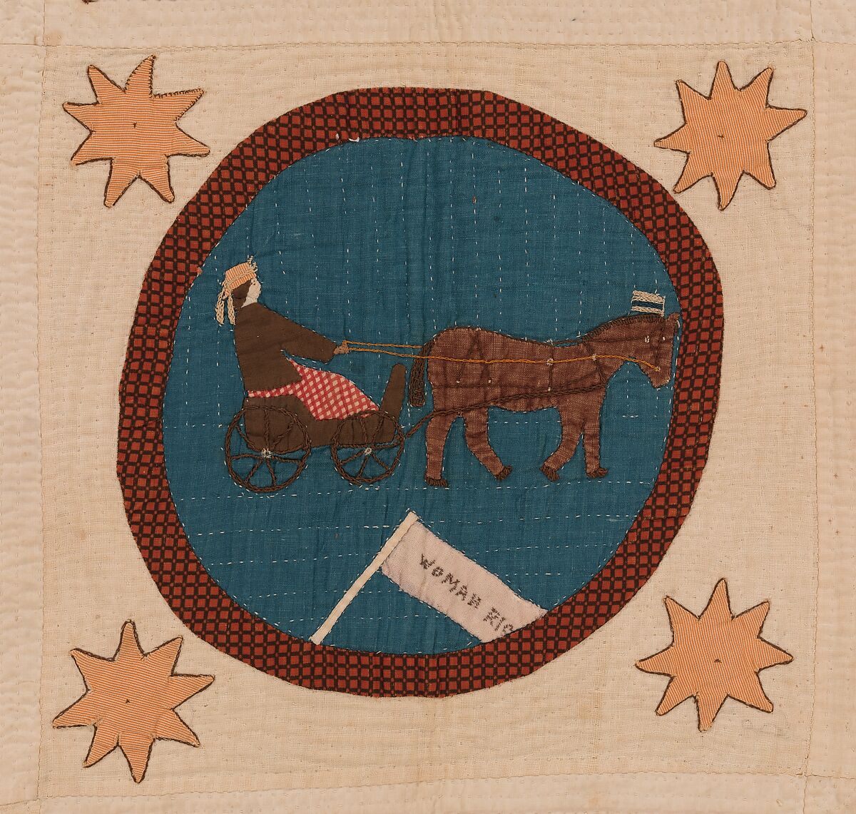 Woman’s Rights Quilt, Emma Civey Stahl (American), Cotton, American