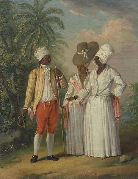Free West Indian Dominicans, Agostino Brunias (Italian, Rome ca. 1730–1796 Roseau, Dominica), oil on canvas, West Indies, for the British market 
