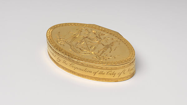 Freedom Box Presented by the Corporation of the City of New York to John Jay, Samuel Johnson (1720–1796), Gold, American