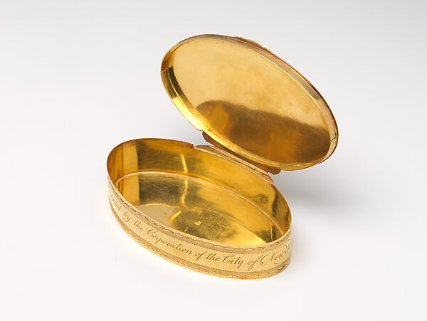 Freedom Box Presented by the Corporation of the City of New York to John Jay, Samuel Johnson (1720–1796), Gold, American