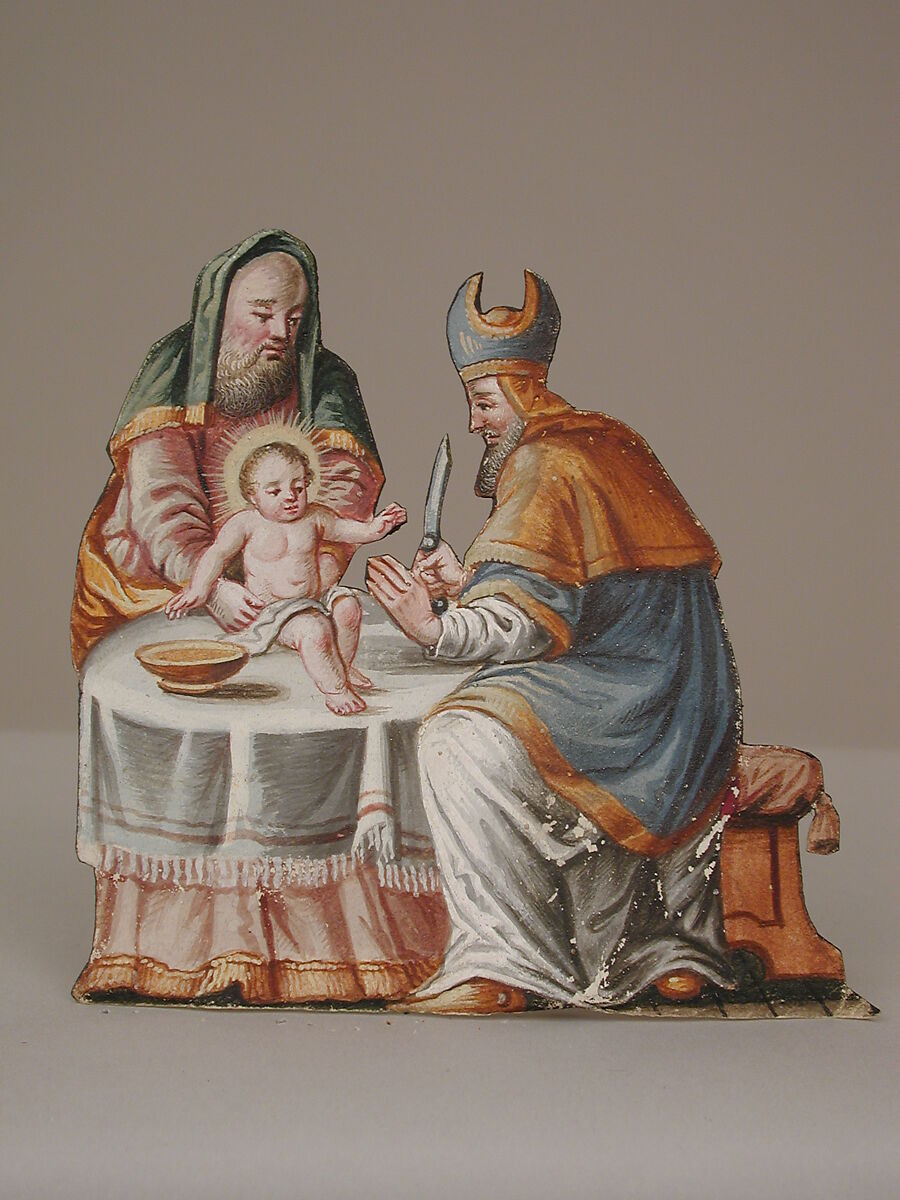 Circumcision of Jesus in the Temple, Gouache on paper, Southern German 