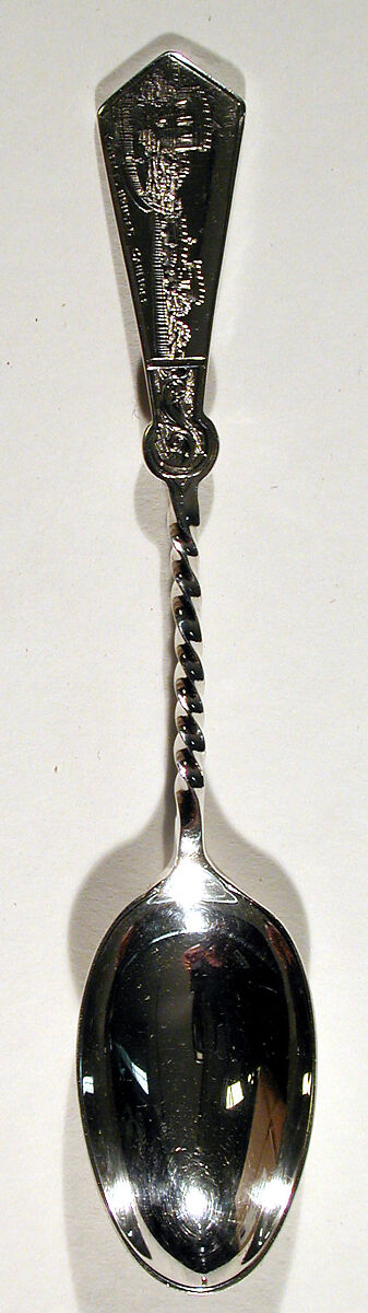 Souvenir spoon with City of Carlisle Courts, Silver, British, Birmingham 