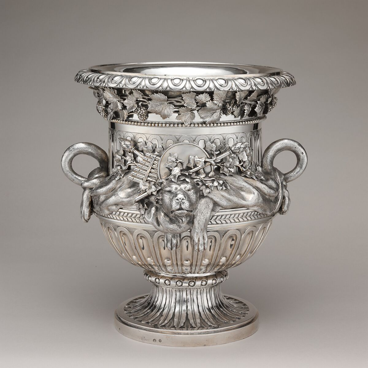 Wine cooler (one of a pair), Ignaz Joseph Würth (Austrian, first mentioned 1769, died 1792), Silver, Austrian, Vienna 