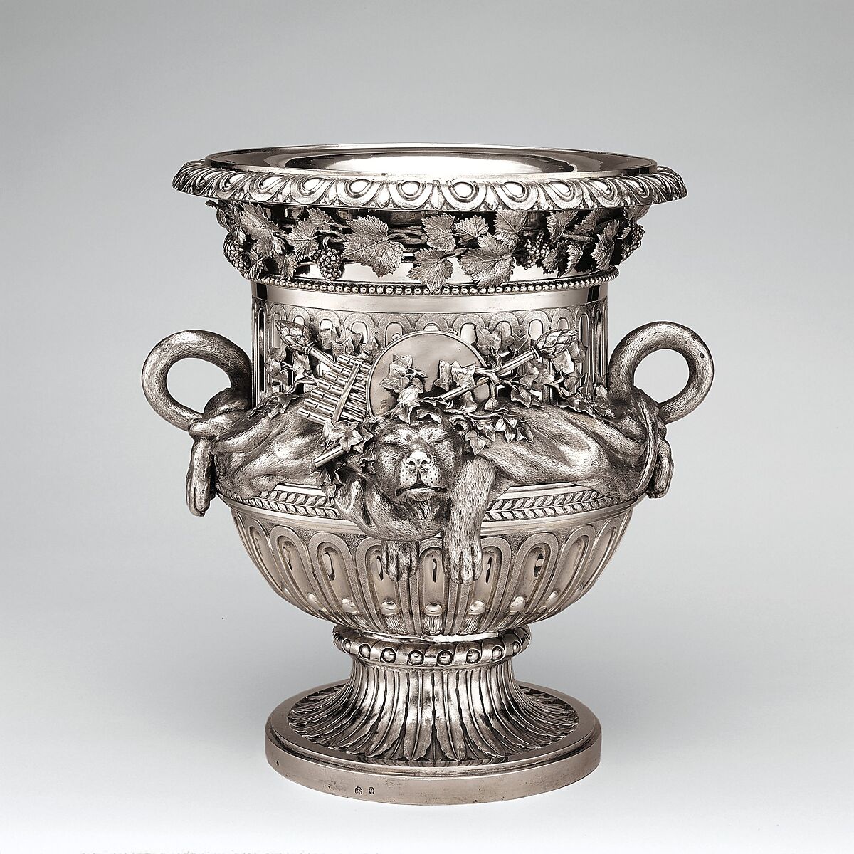 Wine cooler (one of a pair), Ignaz Joseph Würth (Austrian, first mentioned 1769, died 1792), Silver, Austrian, Vienna