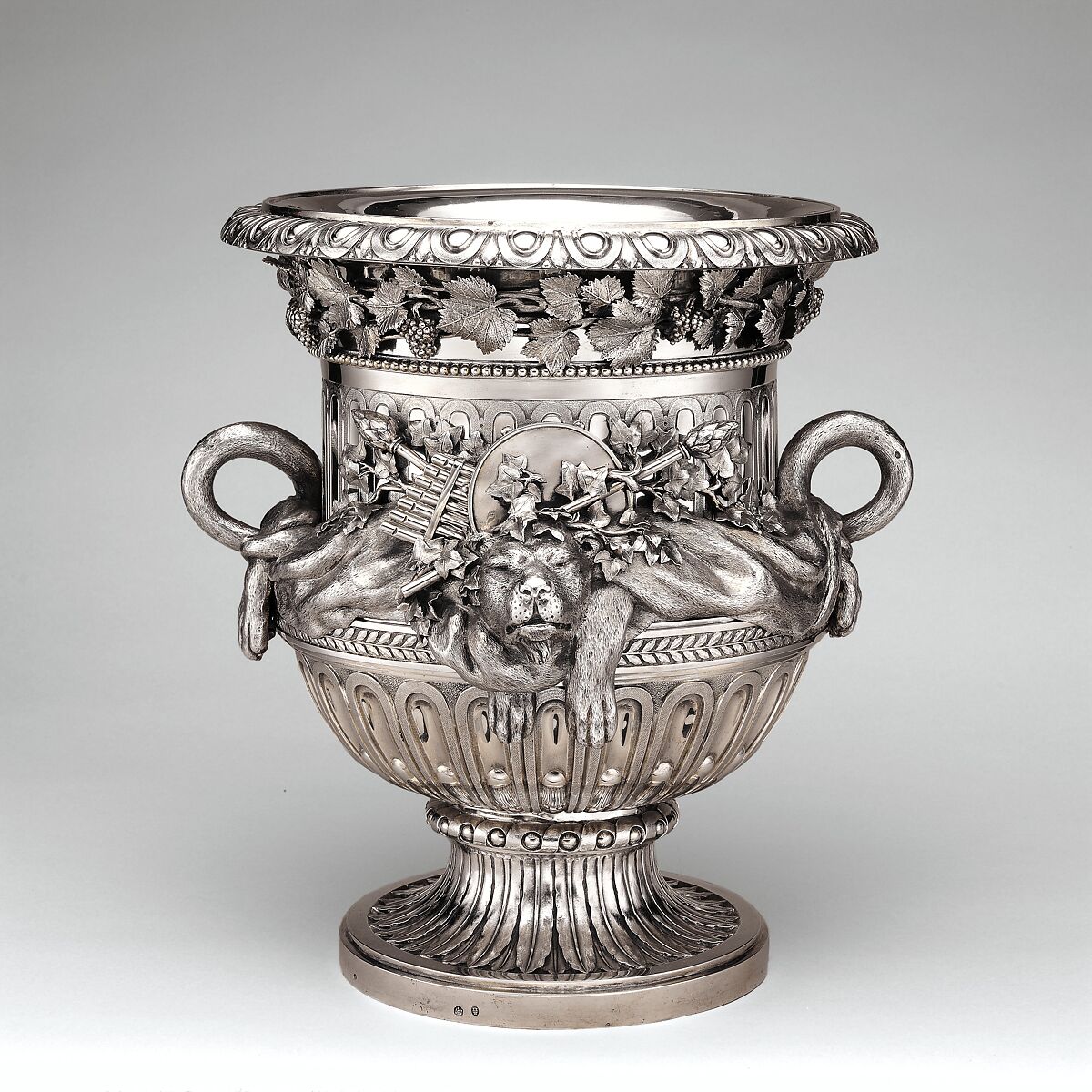 Wine cooler (one of a pair), Ignaz Joseph Würth (Austrian, first mentioned 1769, died 1792), Silver, Austrian, Vienna
