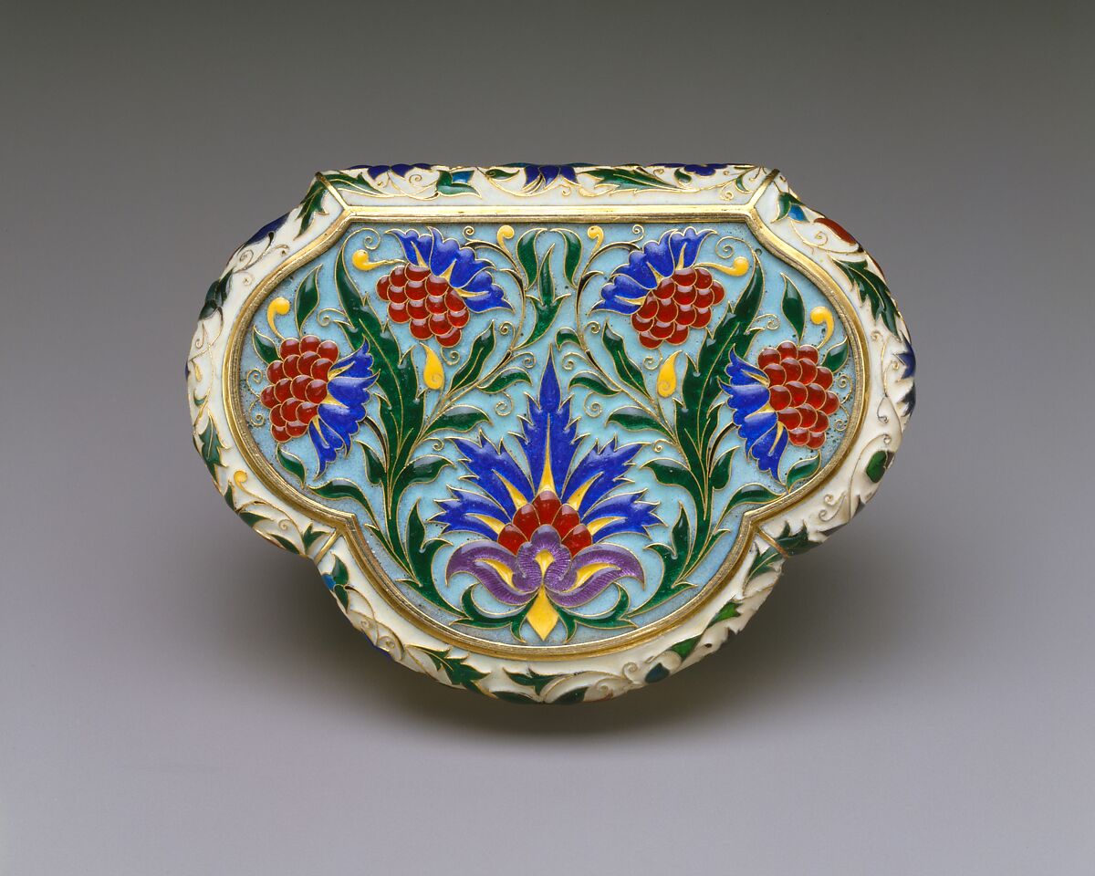 Box, Lucien Falize (French, Paris 1839–1897 Paris), Gold and enamel, French, Paris