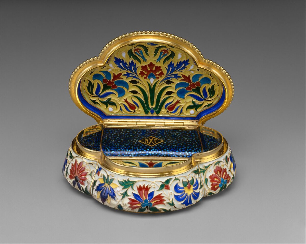 Box, Lucien Falize (French, Paris 1839–1897 Paris), Gold and enamel, French, Paris