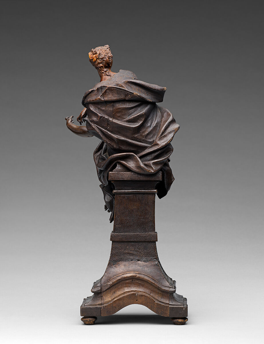 Faith, Hope and Charity, Balthasar Ferdinand Moll (Austrian, 1717–1785), Walnut, dark-stained ivory, Austrian
