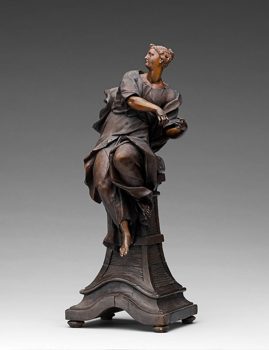 Faith, Hope and Charity, Balthasar Ferdinand Moll (Austrian, 1717–1785), Walnut, dark-stained ivory, Austrian