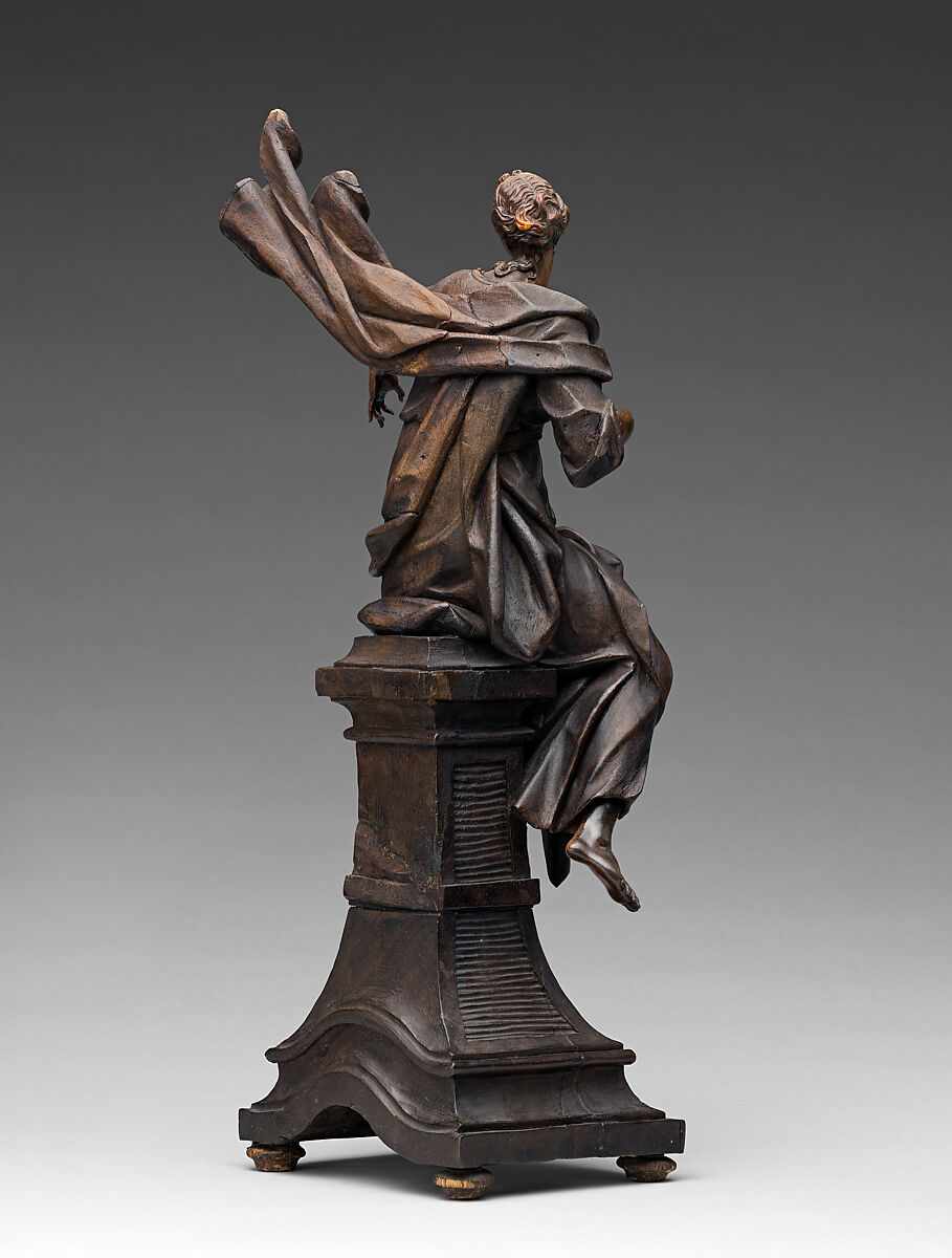 Faith, Hope and Charity, Balthasar Ferdinand Moll (Austrian, 1717–1785), Walnut, dark-stained ivory, Austrian