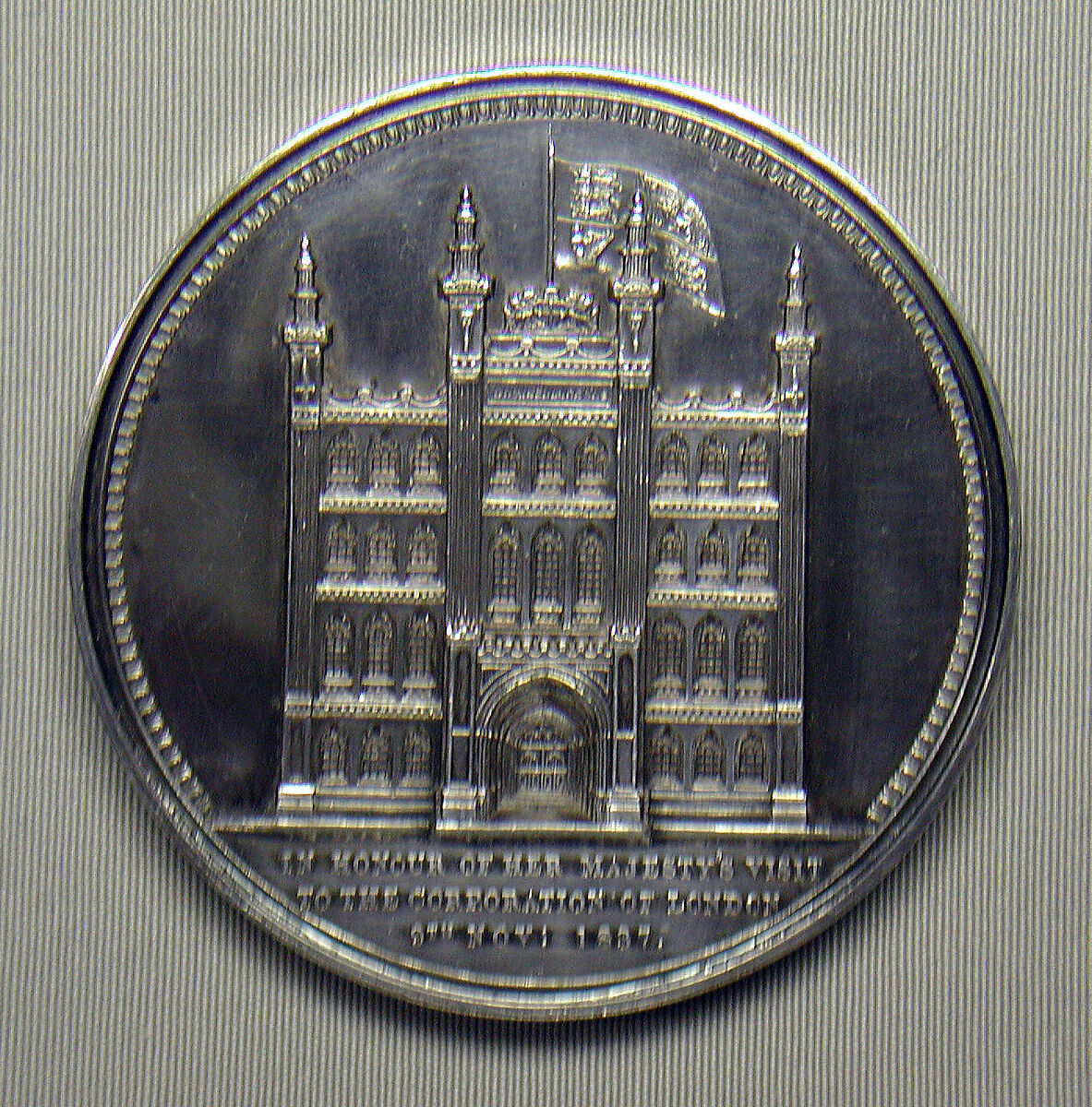 Queen Victoria's Visit to the Corporation of London, Medalist: William Wyon (British, Birmingham 1795–1851 Brighton), Silver, British