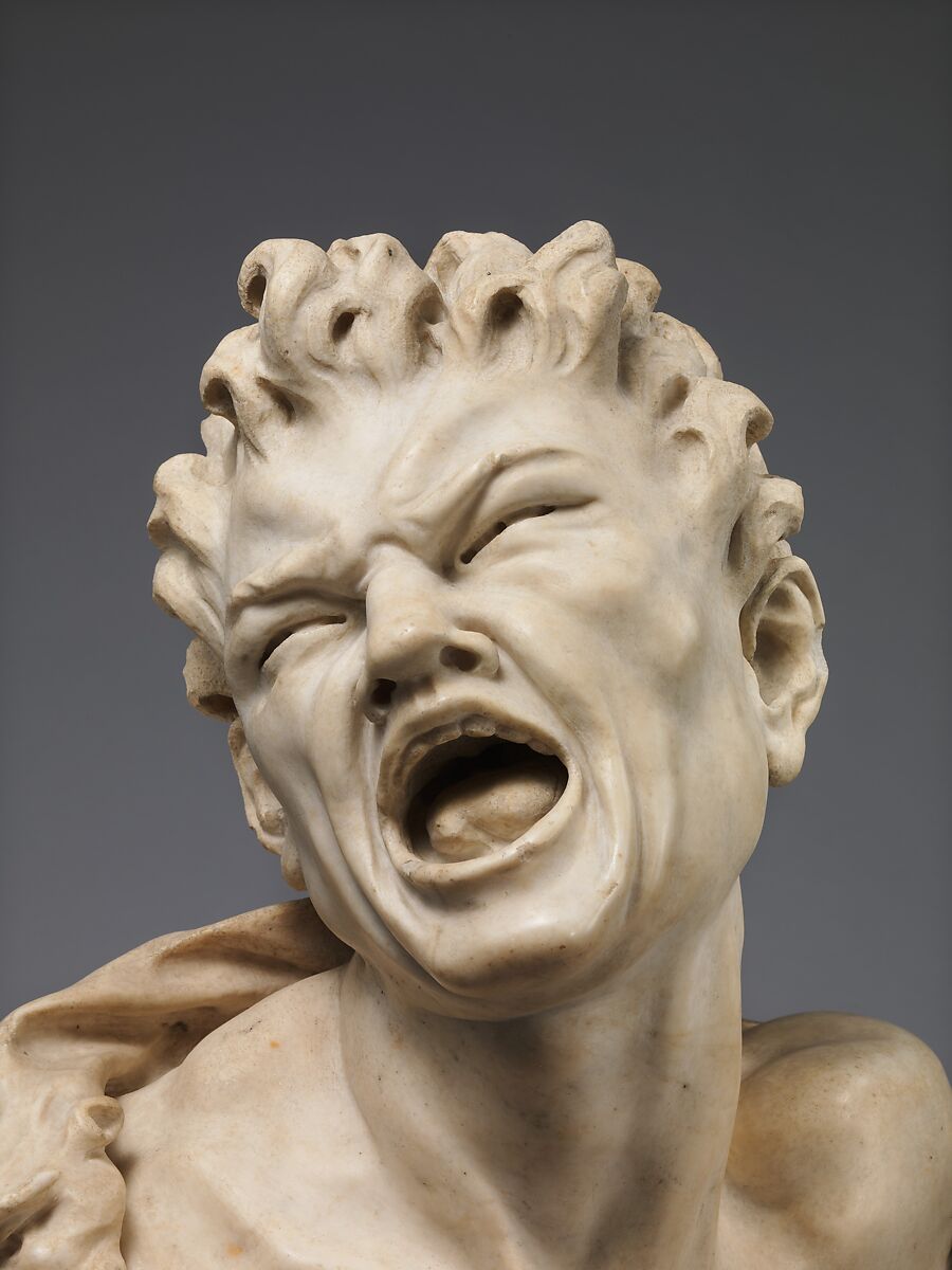 Marsyas, Balthasar Permoser (German, Kammer, near Otting, Chiemgau, Bavaria 1651–1732 Dresden), Marble on a black marble socle inlaid with light marble panels, German, executed Rome or Florence