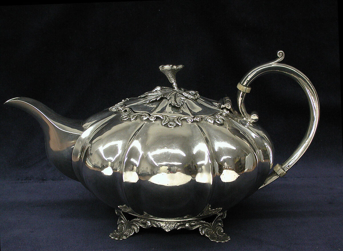 Teapot, George Alcock (Irish, Dublin), Silver, Irish, Dublin 