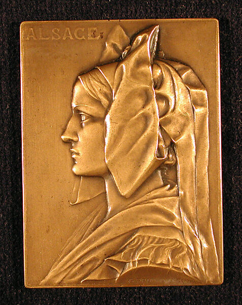 Alsace, Medalist: Georges-Henri Prud&#39;homme (French, Cap Breton, Landes 1873–1947 Paris), Bronze, French 