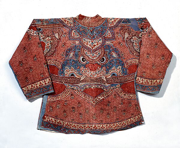 Soldier’s Jacket (Su’a Senakut), Cotton (drawn resist, painted mordant, dyed), India (Coromandel Coast), for the Thai market 