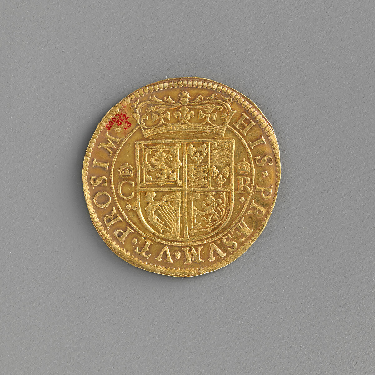 Unite coin of Charles I, Medalist: Nicholas Briot (French, 1579–1646, active England after 1633), Gold, British