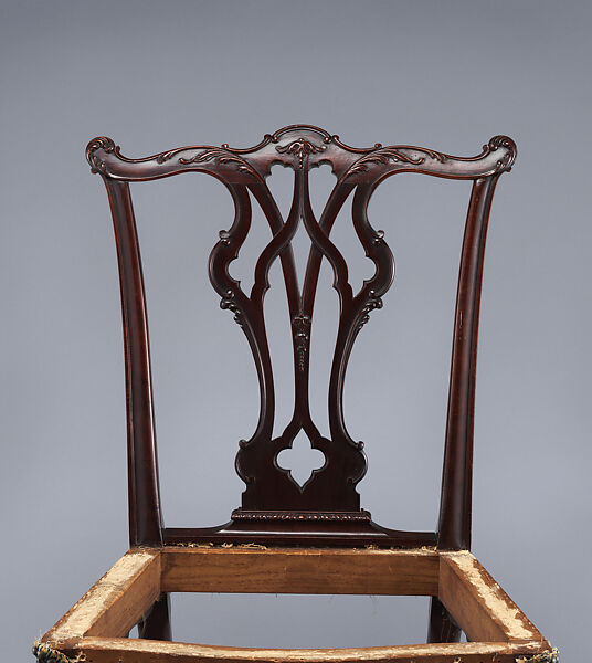 Chippendale style side chair, Tiffany Studios (1902–32), Mahogany, American
