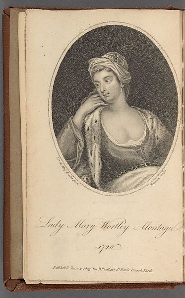 Frontispiece from The Works of the Right Honourable Lady Mary Wortley Montagu, Print (after Kneller painting), 1720, British 